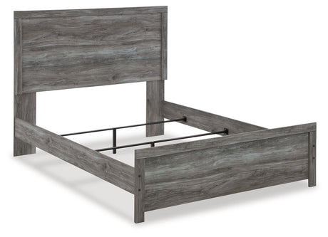 Bronyan Dark Gray Panel Bedroom Set angled view