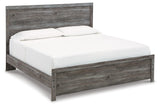 Bronyan Dark Gray Panel Bedroom Set angled view