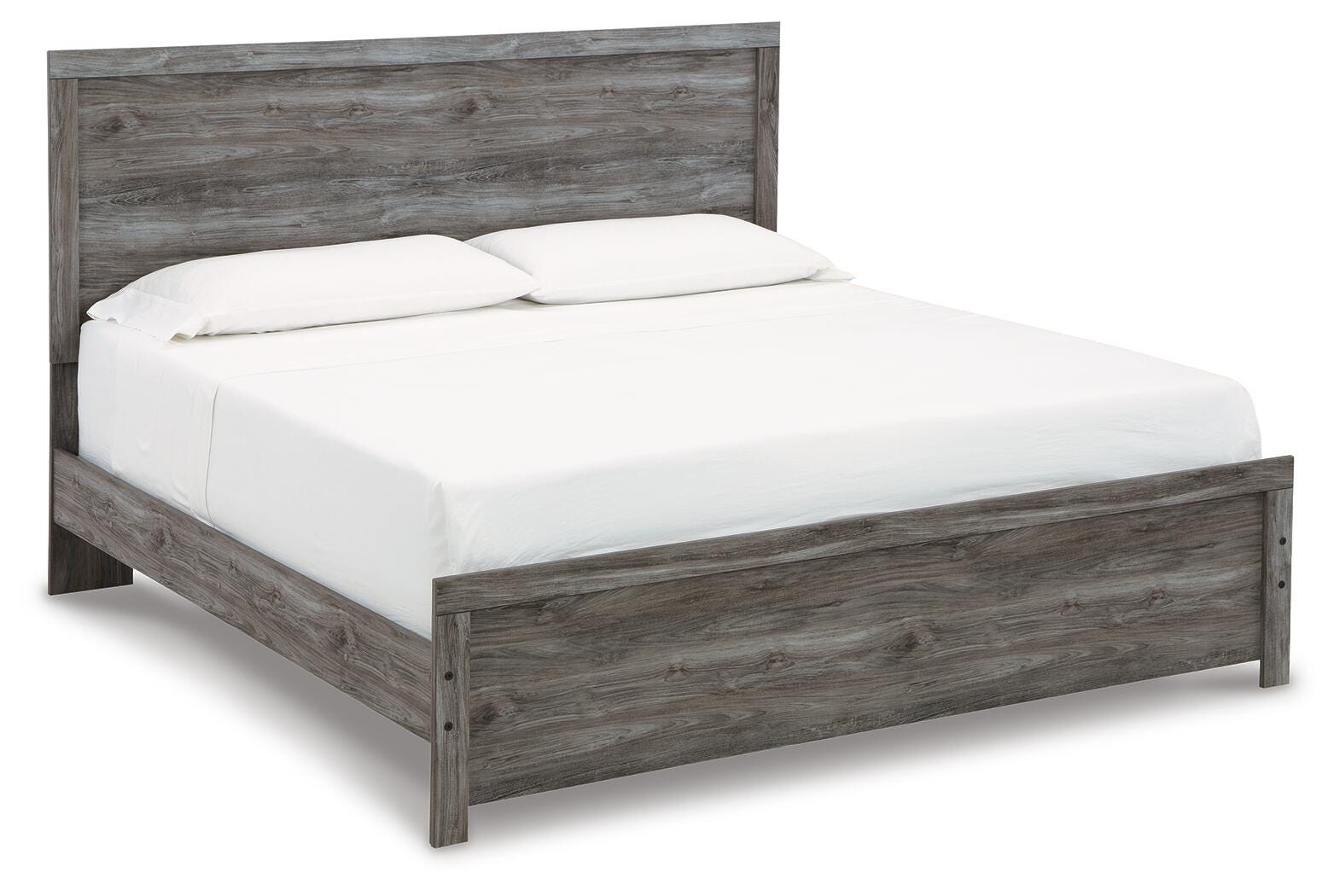 Bronyan Dark Gray Panel Bedroom Set angled view