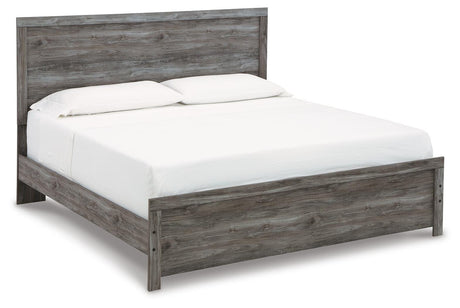 Bronyan Dark Gray Panel Bedroom Set angled view