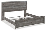 Bronyan Dark Gray Panel Bedroom Set angled view