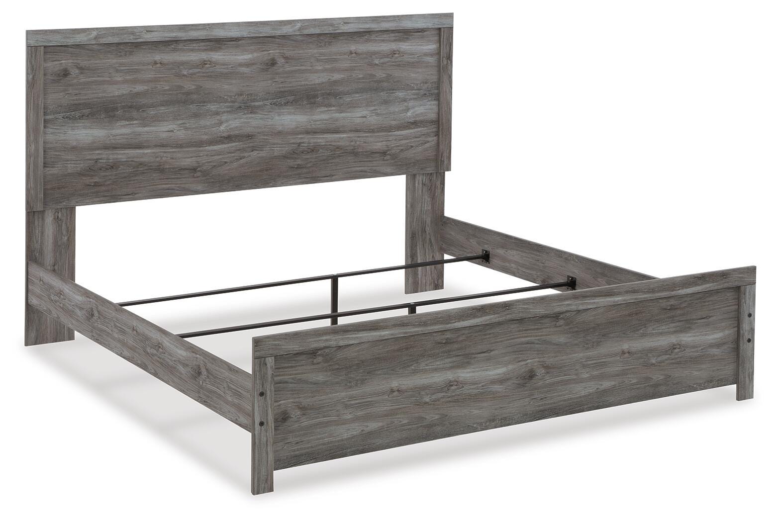Bronyan Dark Gray Panel Bedroom Set angled view