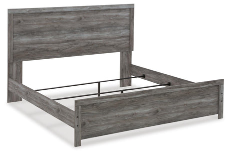 Bronyan Dark Gray Panel Bedroom Set angled view