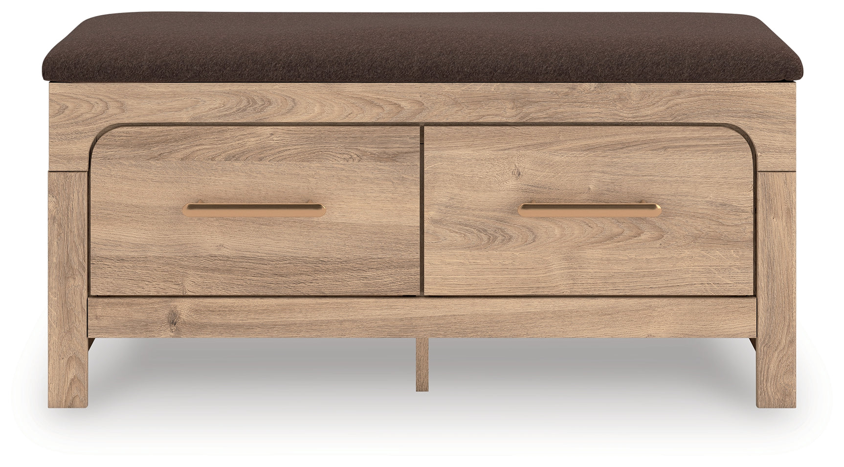 Kinlanni Tan/Brown Bedroom Storage Bench