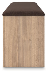 Kinlanni Tan/Brown Bedroom Storage Bench
