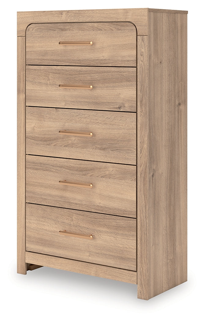 Kinlanni Tan Chest of Drawers
