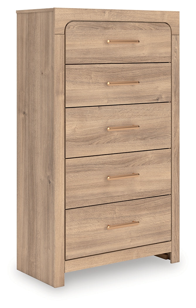 Kinlanni Tan Chest of Drawers