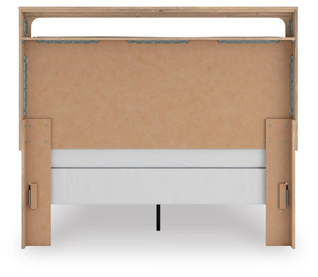 Kinlanni Tan Upholstered Panel Bedroom Set view 6