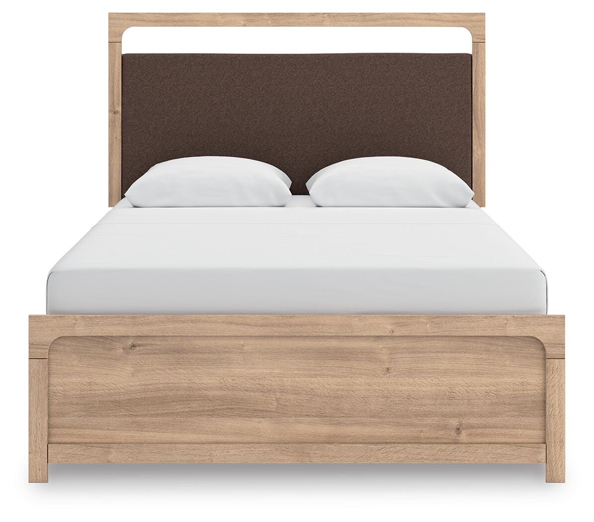 Kinlanni Tan Upholstered Panel Bedroom Set view 3