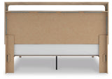Kinlanni Tan King Upholstered Platform Bed