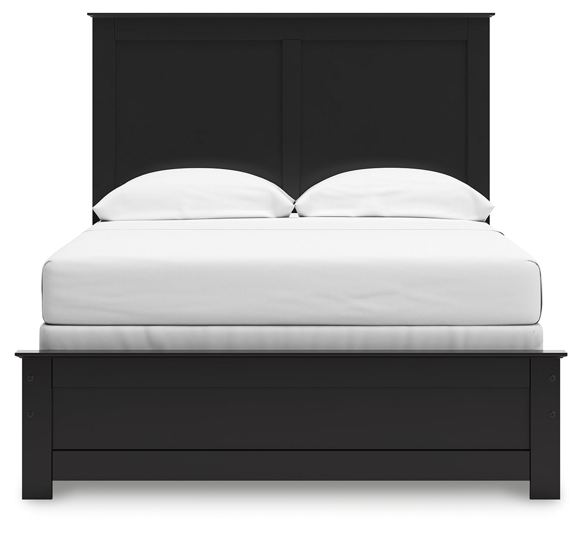 Maribel Black Full Panel Bed