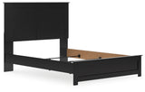 Maribel Black Queen Panel Bed