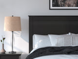 Maribel Black Queen Panel Bed