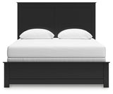 Maribel Black Queen Panel Bed