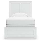 Bostwick Shoals White Twin Panel Bed