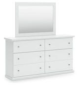 Bostwick Shoals White Dresser And Mirror