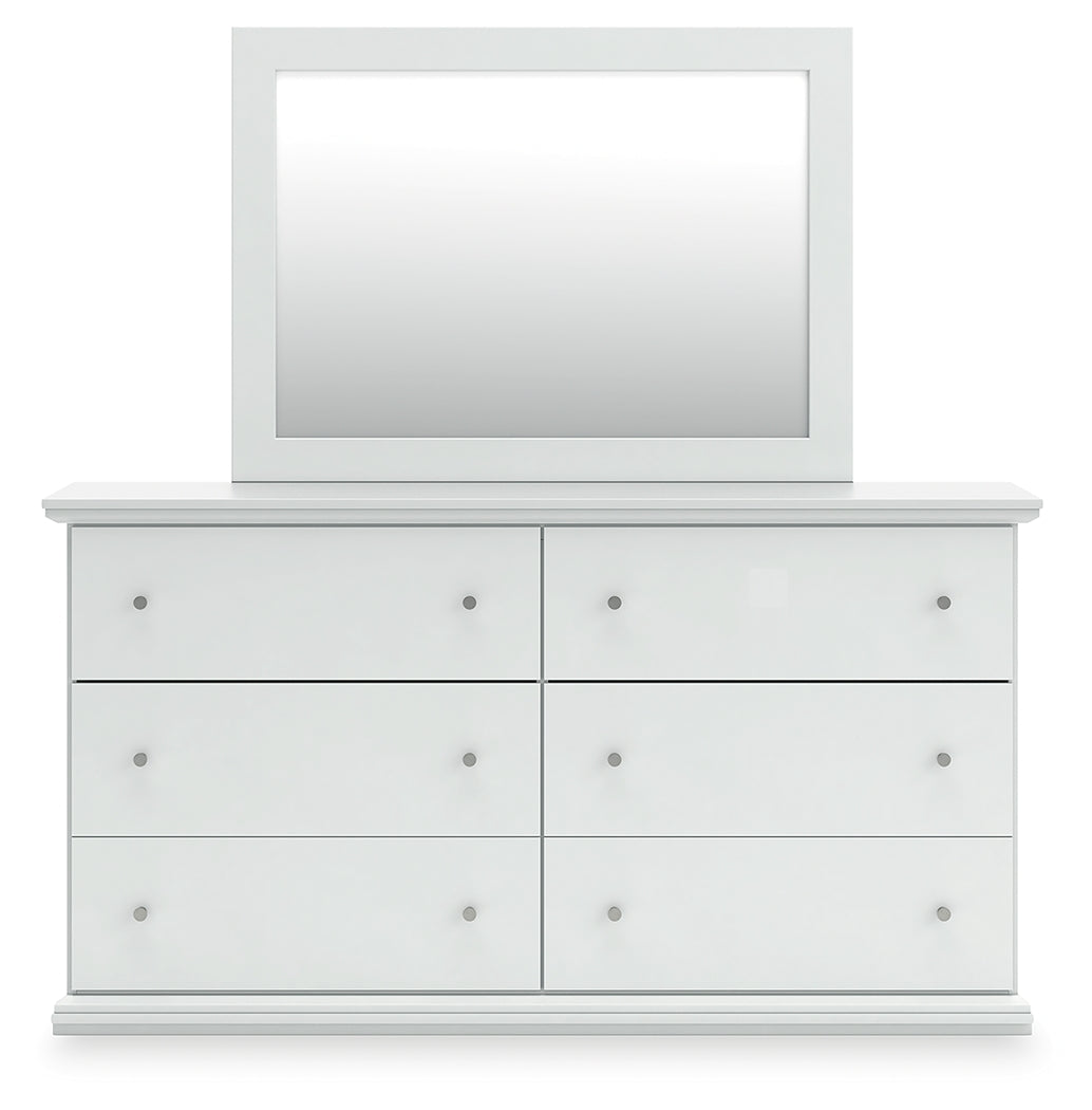 Bostwick Shoals White Dresser And Mirror