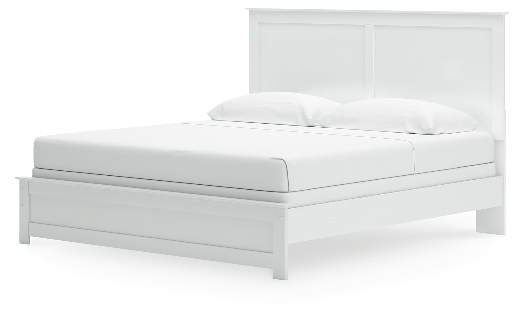 Bostwick Shoals White King Panel Bed