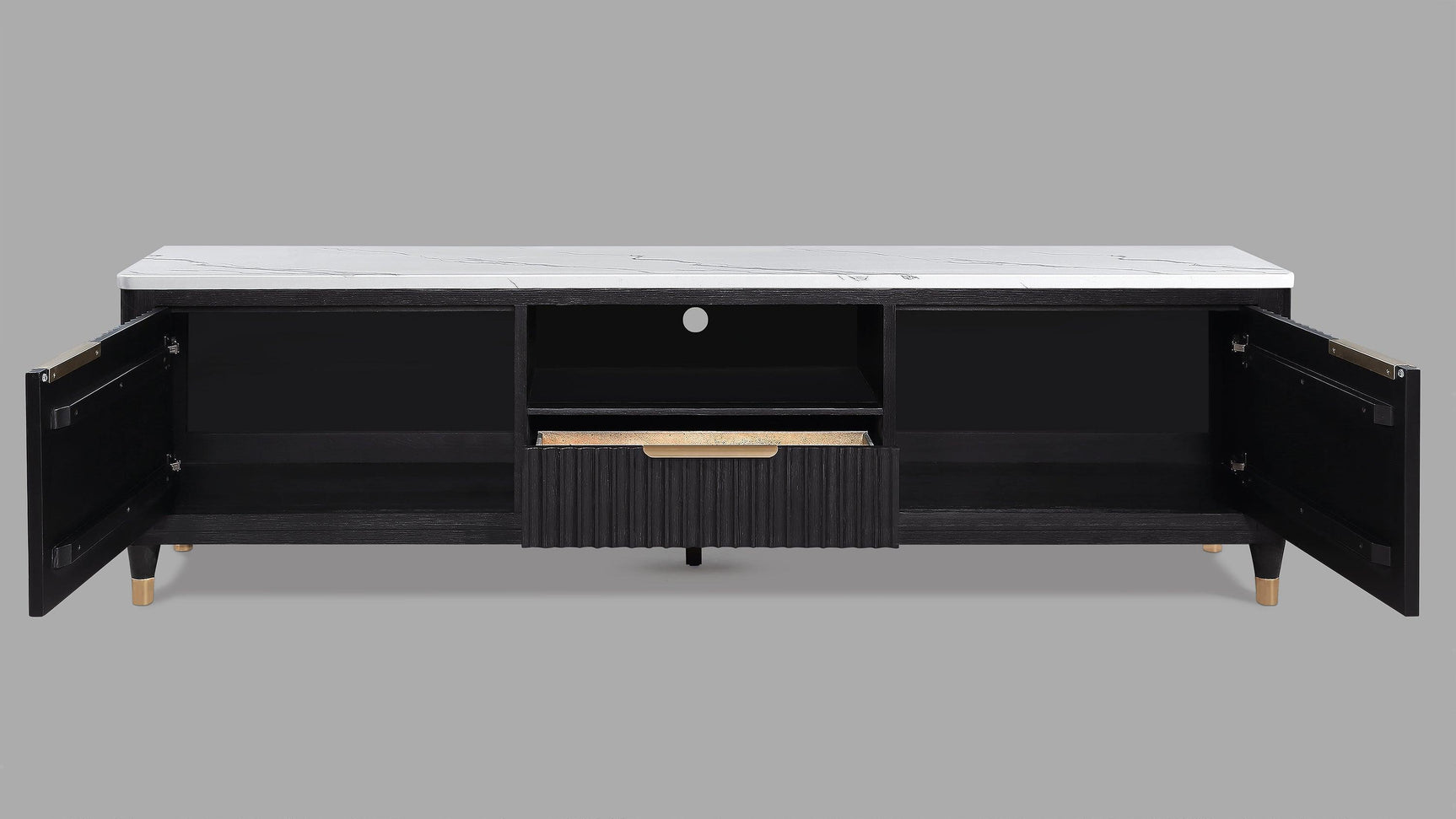 Kara Black TV Stand