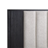 Kara Black White 5 Drawers Chest