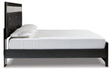 Kaydell Black King Upholstered Panel Platform Bed