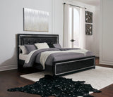 Kaydell Black King Upholstered Panel Bed B1420B13 - Ella Furniture