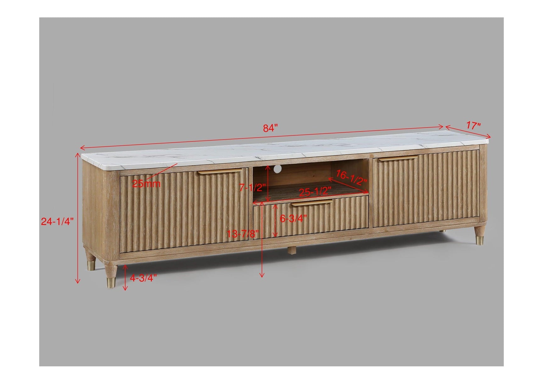 Kara Natural TV Stand