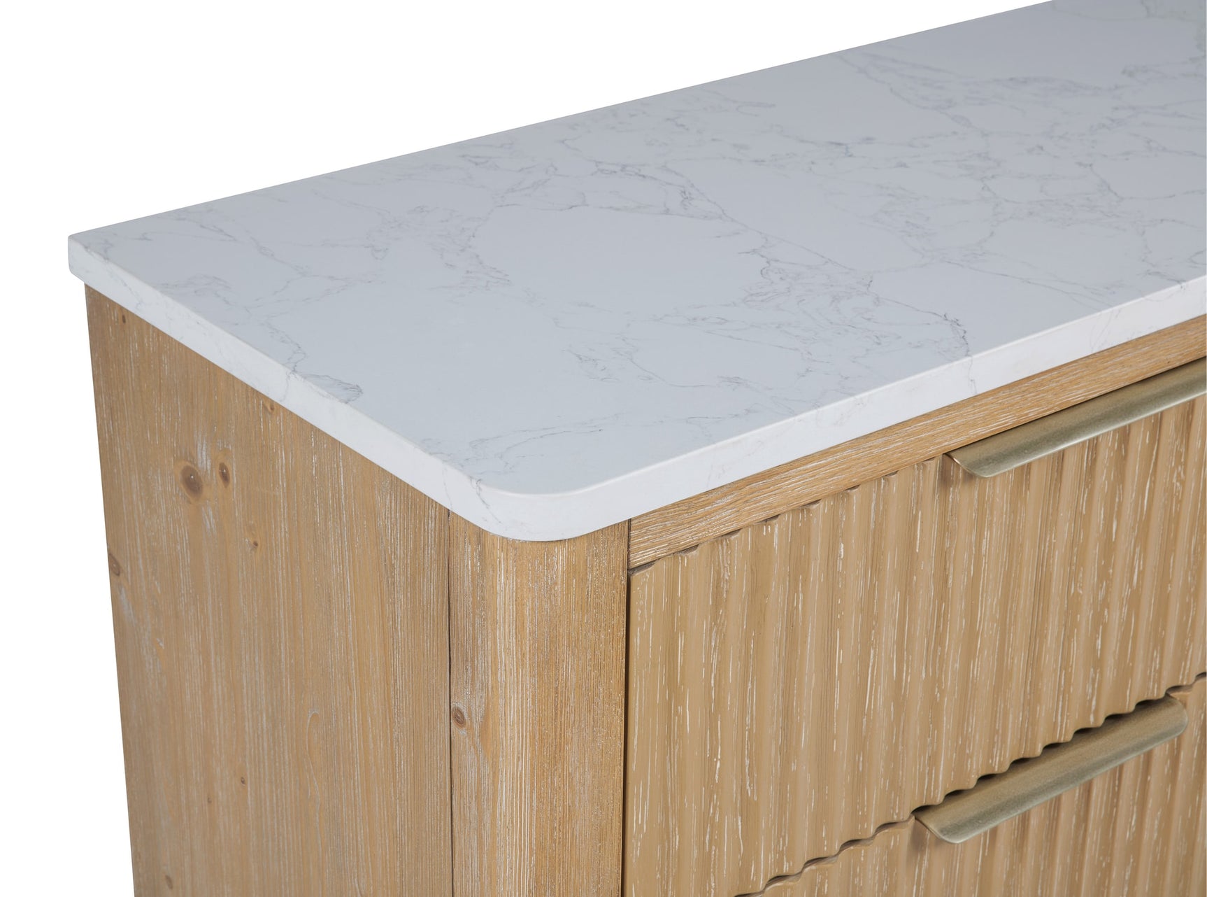 Kara Natural Upholstered Panel Bedroom Set detail view by Crownmark | Ella Furniture