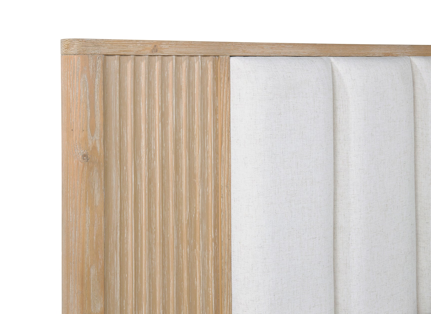 Kara Natural Upholstered Panel Bedroom Set detail view by Crownmark | Ella Furniture