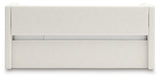 Arloster Tan/White Twin Upholstered Day Bed with Storage