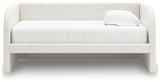 Arloster Tan/White Twin Upholstered Day Bed