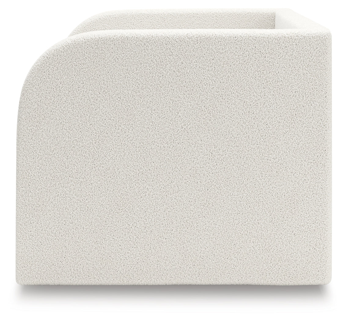 Arloster Tan/White Twin Upholstered Day Bed