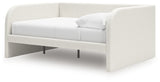Arloster Tan/White Full Upholstered Day Bed