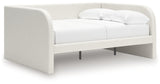 Arloster Tan/White Full Upholstered Day Bed