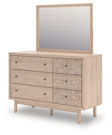 Arloster Tan Dresser and Mirror