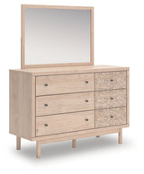 Arloster Tan Dresser and Mirror