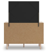 Arloster Tan Dresser and Mirror