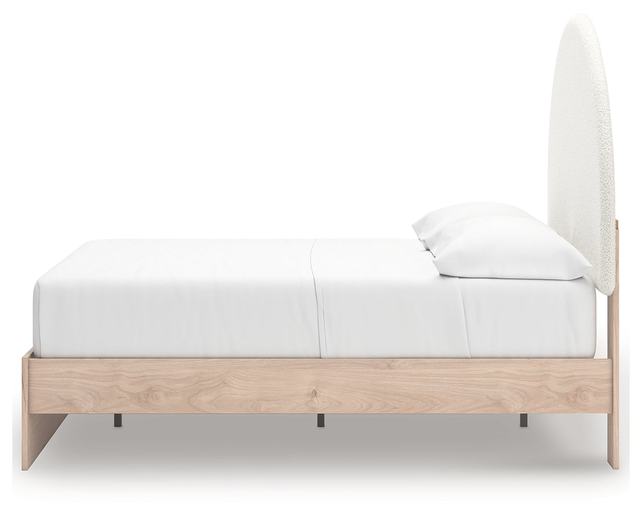 Arloster Tan/White Full Upholstered Panel Bed