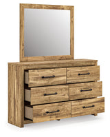 Maystonna Brown Dresser and Mirror