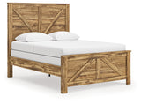 Maystonna Brown Queen Crossbuck Panel Bed