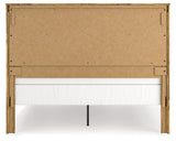 Maystonna Brown King Crossbuck Panel Bed