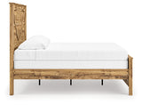 Maystonna Brown King Crossbuck Panel Bed