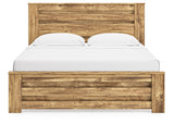 Maystonna Brown King Panel Bed