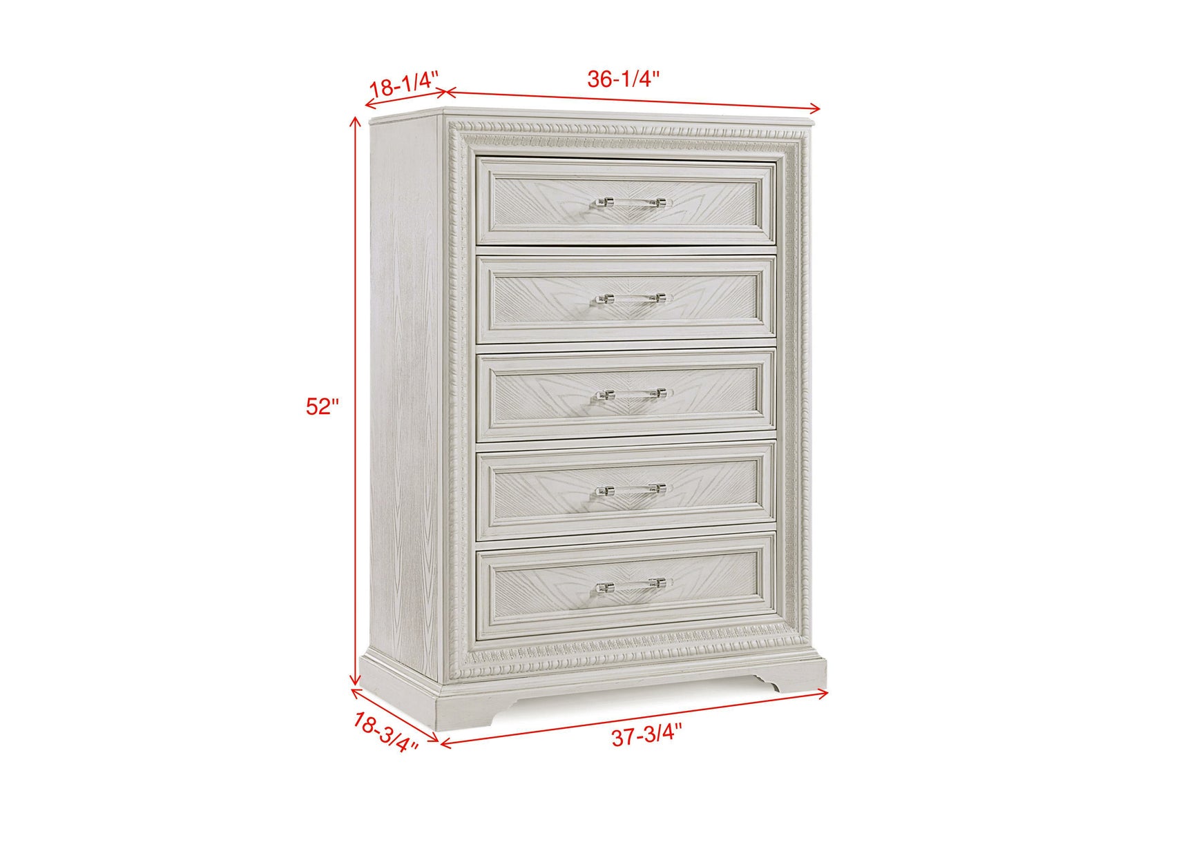 Alexandria White Panel Bedroom Set