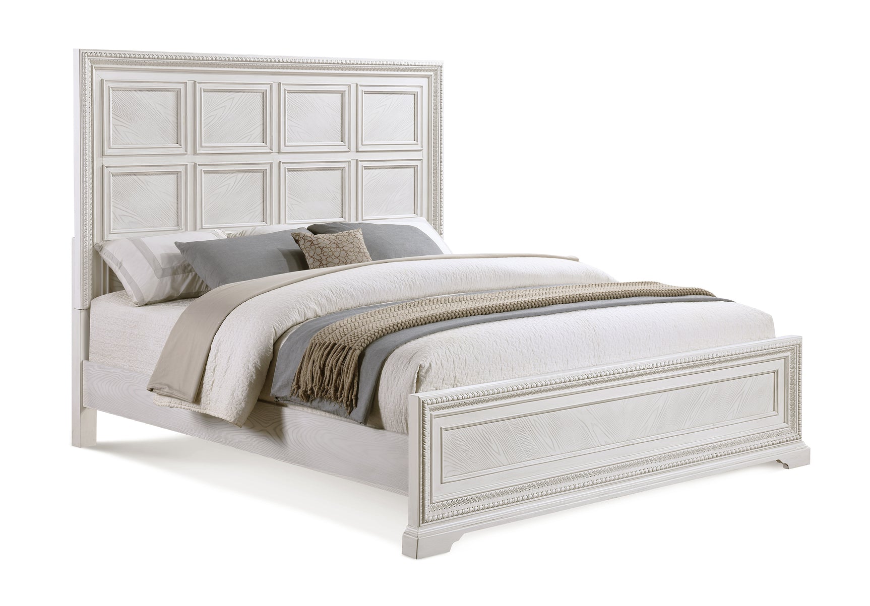 Alexandria White Panel Bedroom Set