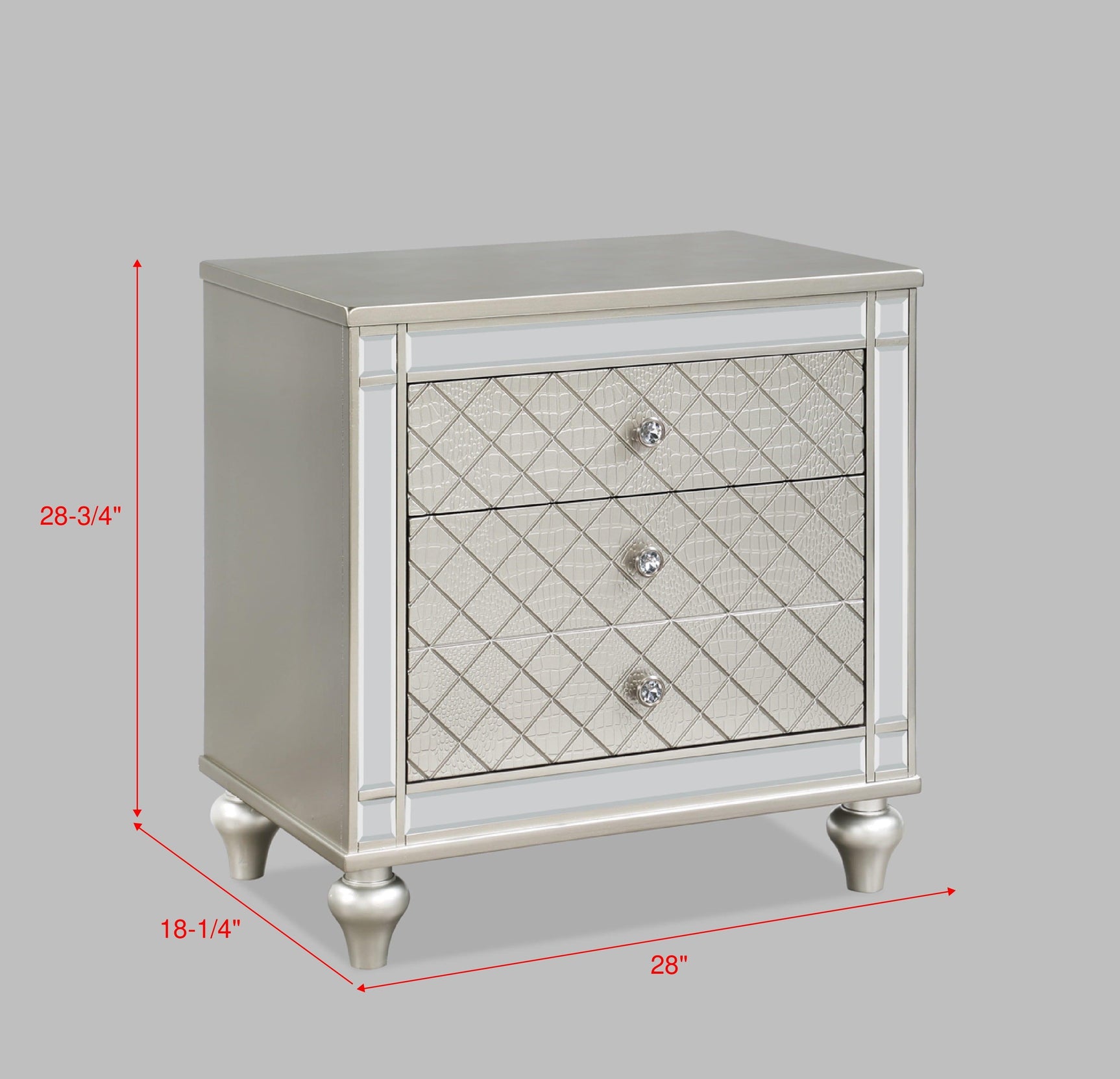 Cristian Champagne Contemporary And Traditional King LED Faux Leather Upholstered Panel Bed - Ella Furniture
