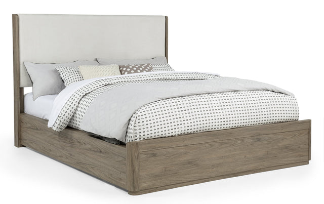 Veranda Gray Upholstered Panel Queen Bed from Ella Furniture