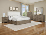 Veranda Gray Upholstered Panel Bedroom Set from Ella Furniture
