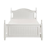 Clementine White Contemporary Wood And Engineered Wood Trundle Youth Full Bed - Ella Furniture