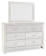 Paxberry Whitewash Panel Bedroom Set angled view